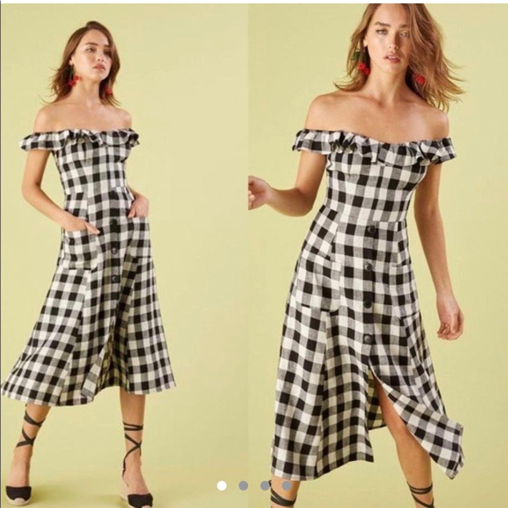 Reformation Hattie Off the Shoulder Dress